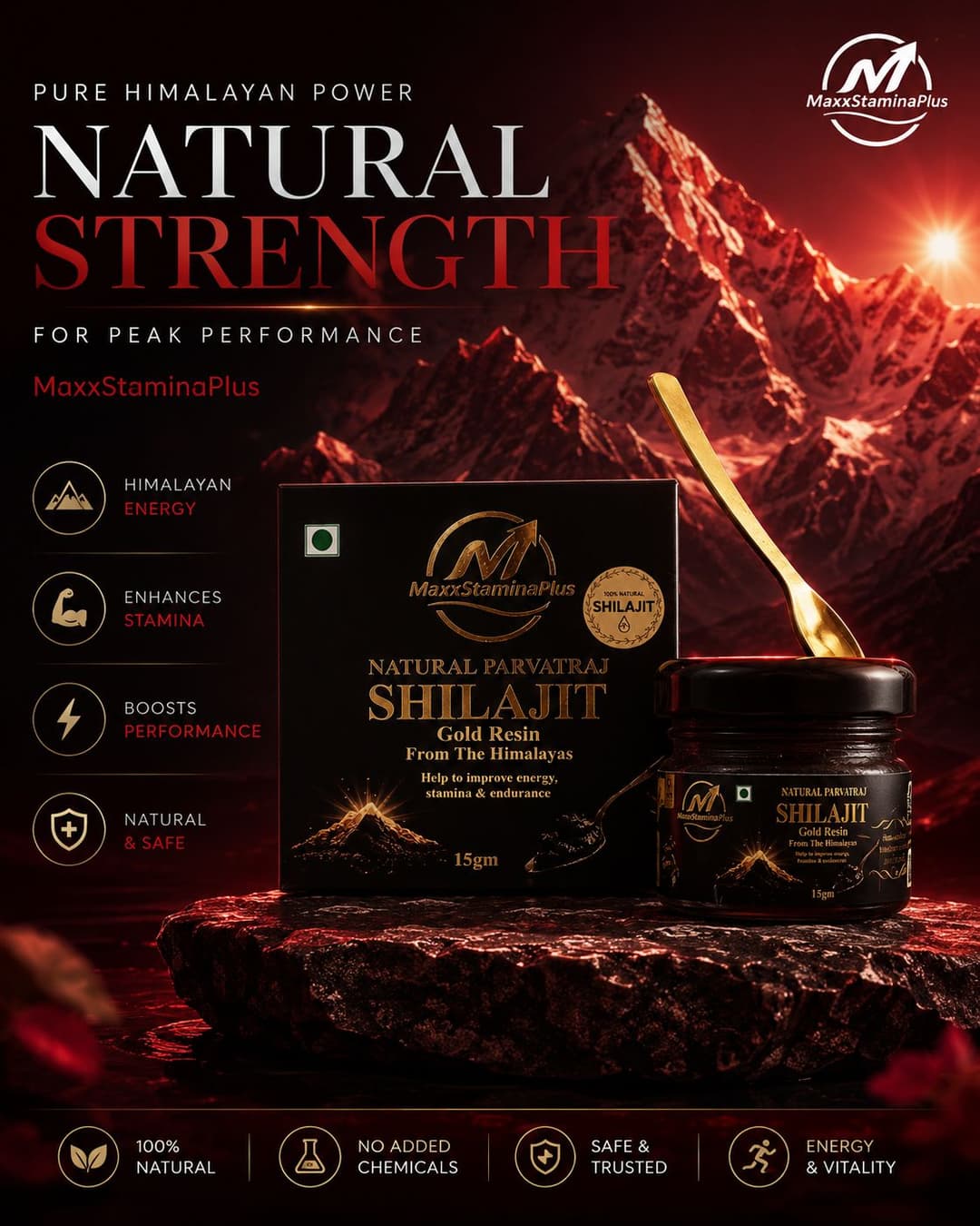 Pure Shilajit Gold Resin